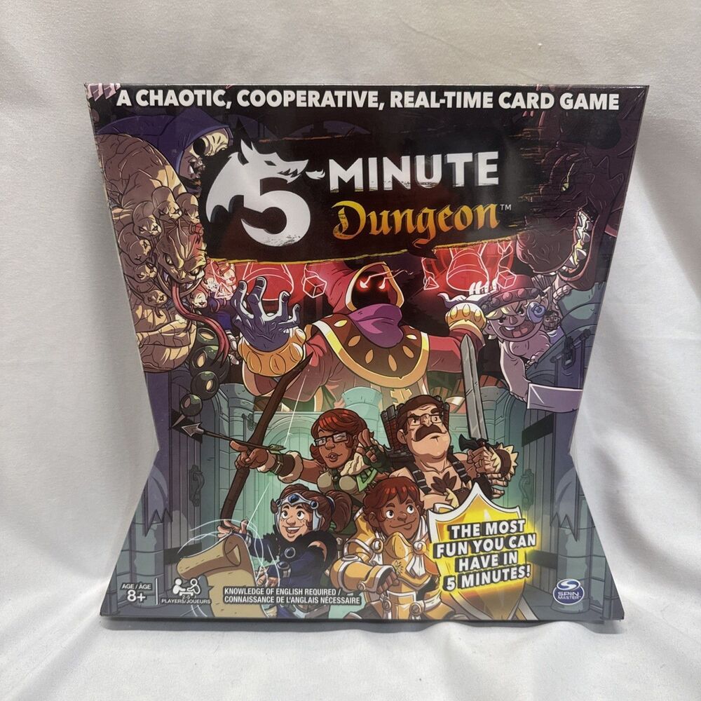 5 Minute Dungeon Fun Card Game Spin Master Games Cooperative 2-5 Players Sealed
